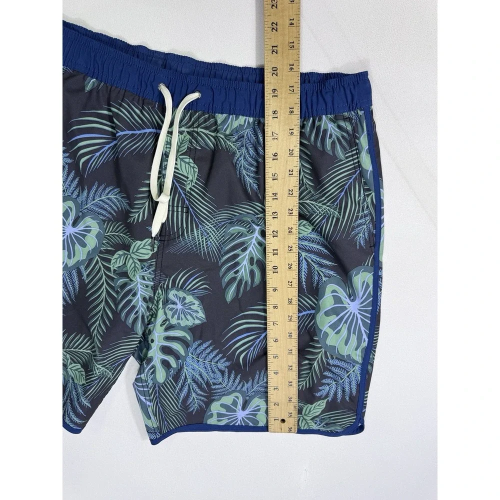 Fair Harbor Swim Trunks Men's 3XL Lined Shorts 8” Inseam Vacation Green Floral